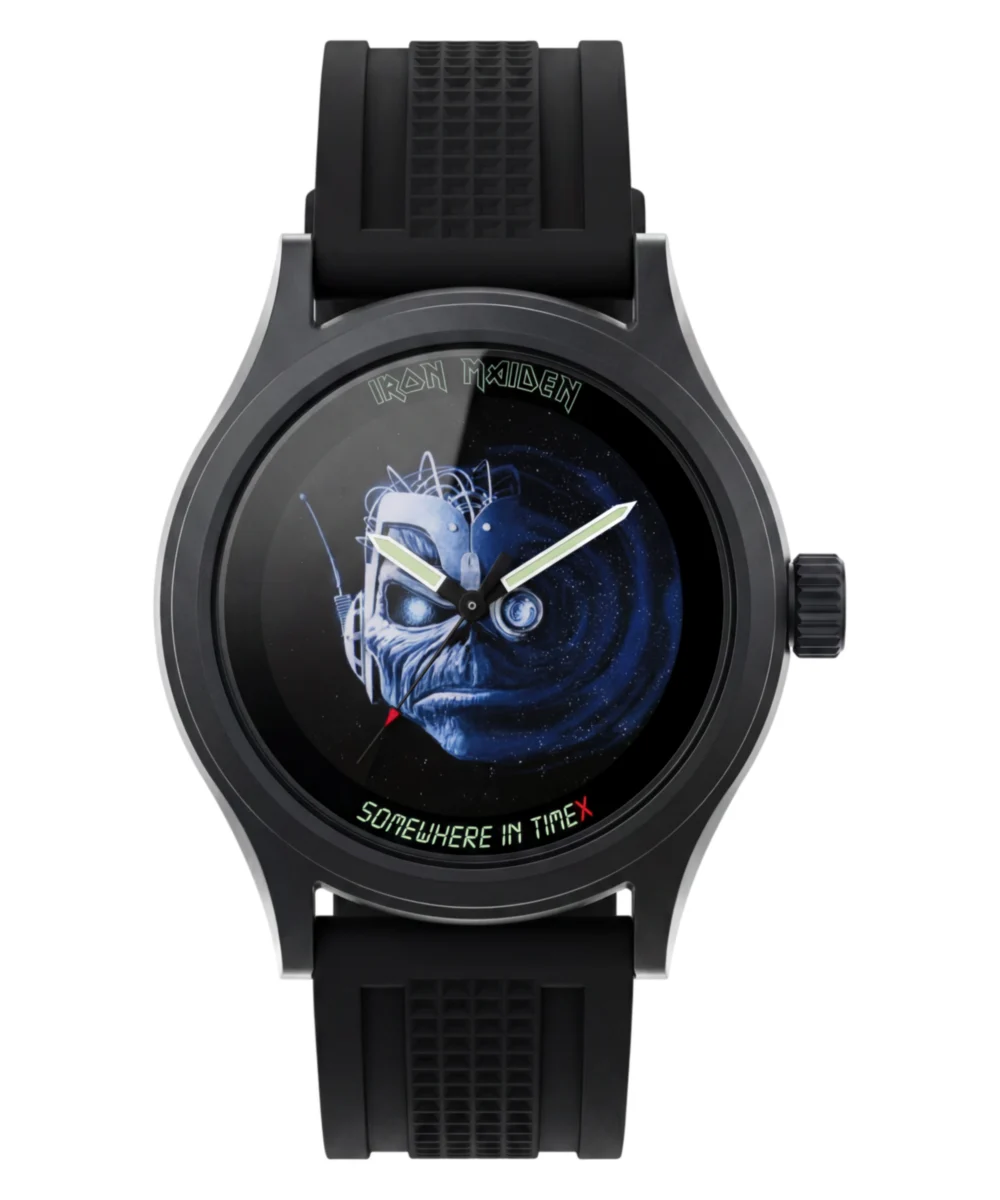 Timex for Iron Maiden 1986 Tribute 40mm HNBR Strap Watch TW6A34000 40 mm kol saati