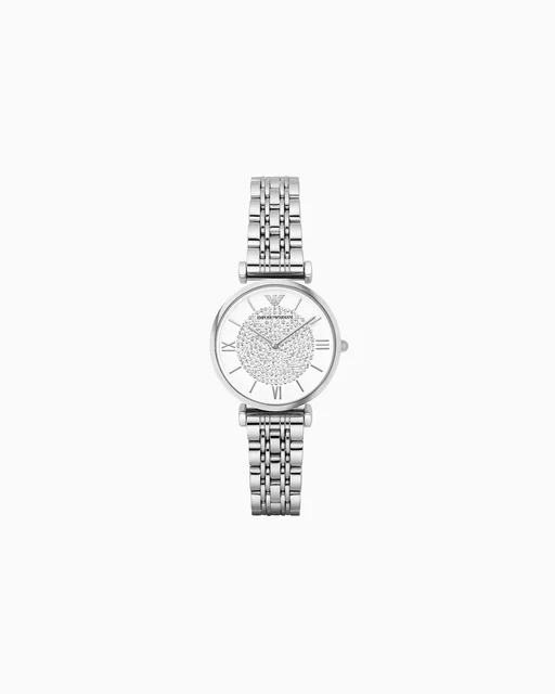 Emporio Armani Two-Hand Stainless Steel Watch AR1925 kol saati