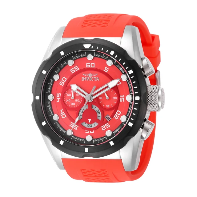 Invicta Speedway Accelix Watch - 50mm, Light Red (50678) kol saati