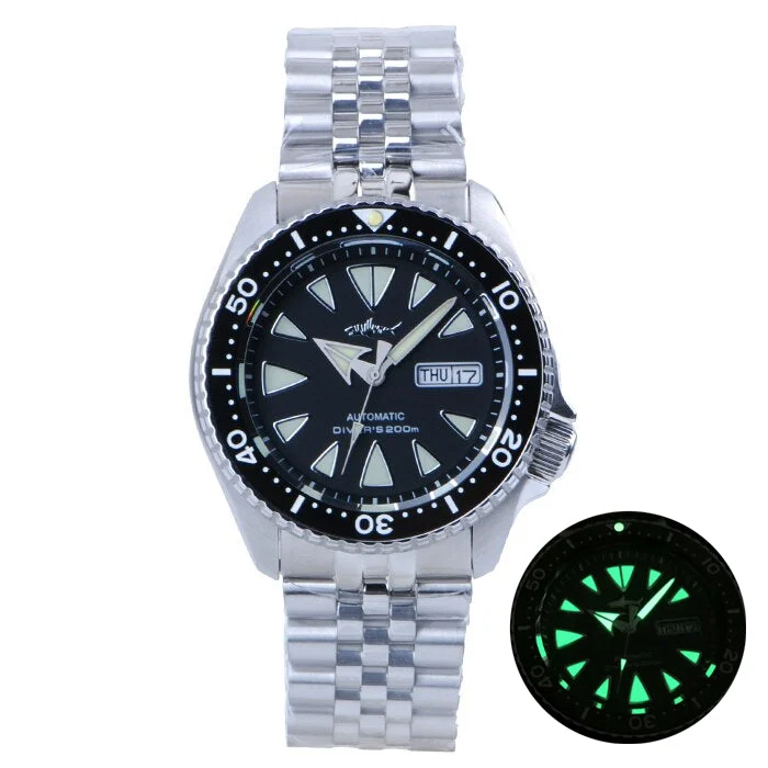 Heimdallr Monster Mechanical Watch 海米德大尖牙007-三株钢565 46 mm kol saati
