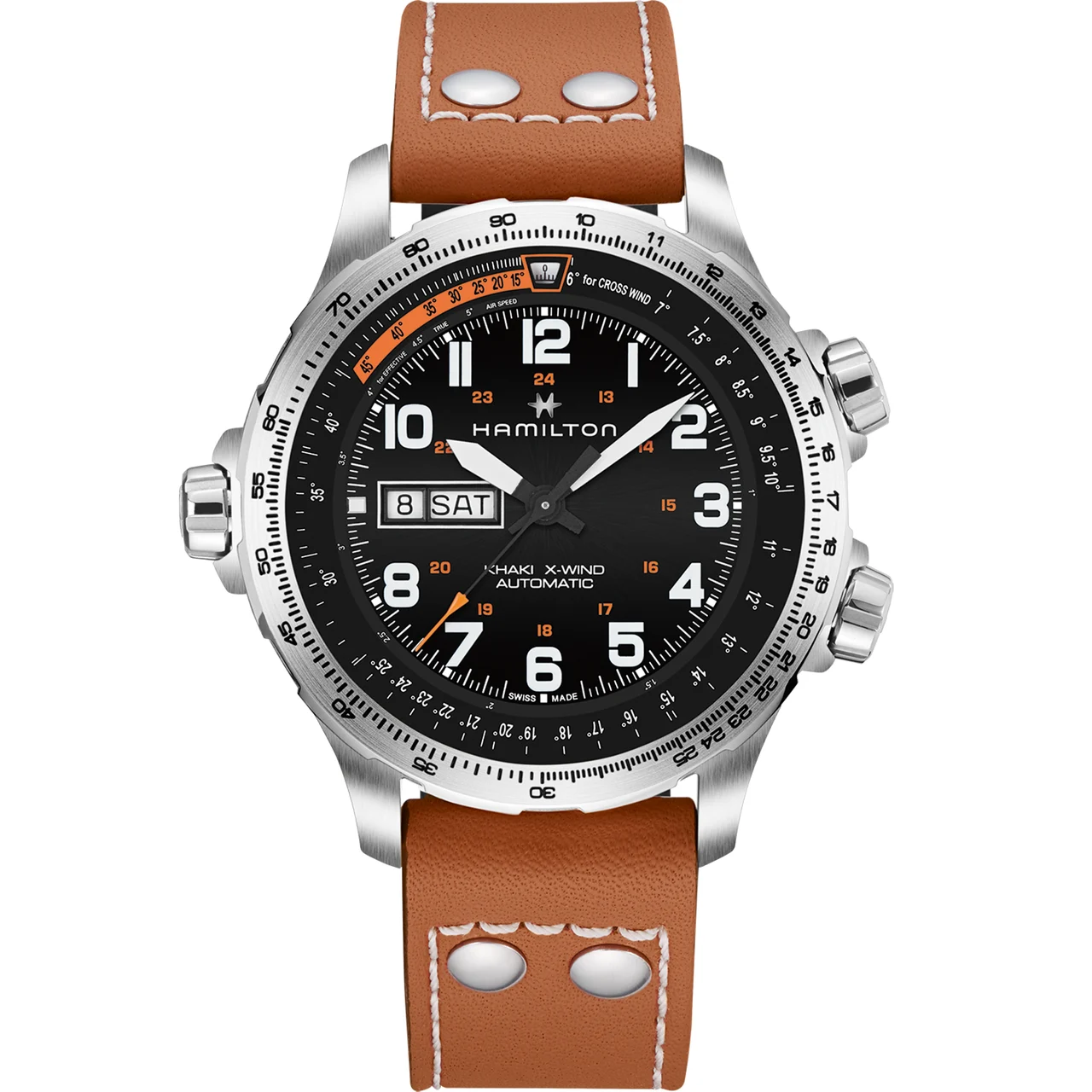Hamilton Khaki Aviation X-Wind Day Date Auto H77755533 45 mm kol saati