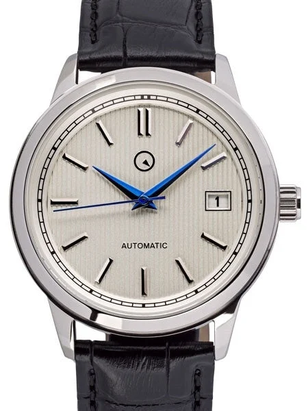 Islander Automatic Dress Watch with Pinstripe White Dial, AR Sapphire Crystal #ISL-32 kol
