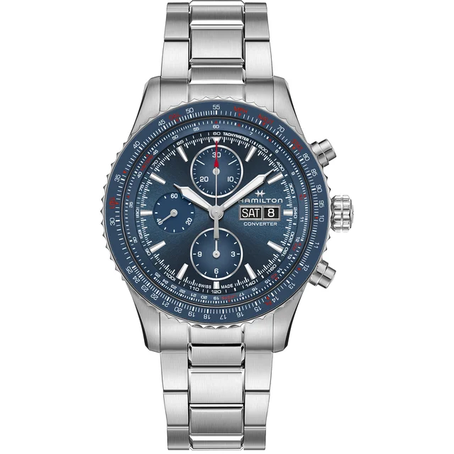 Hamilton Khaki Aviation Converter Auto Chrono H76746140 kol saati
