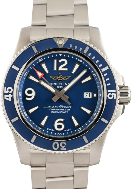 Breitling Superocean 44 Blue Dial A17367D81C1A1 kol saati