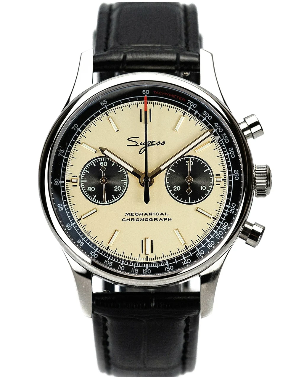 Sugess Chrono Heritage SUPANK005GN 40 mm kol saati