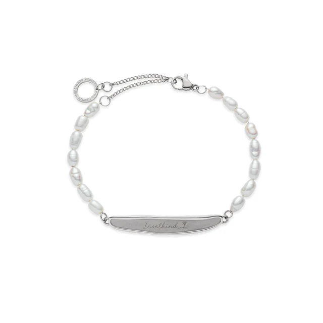 Default Plate Pearl Armkette Silber PH-JE-1132 kol saati