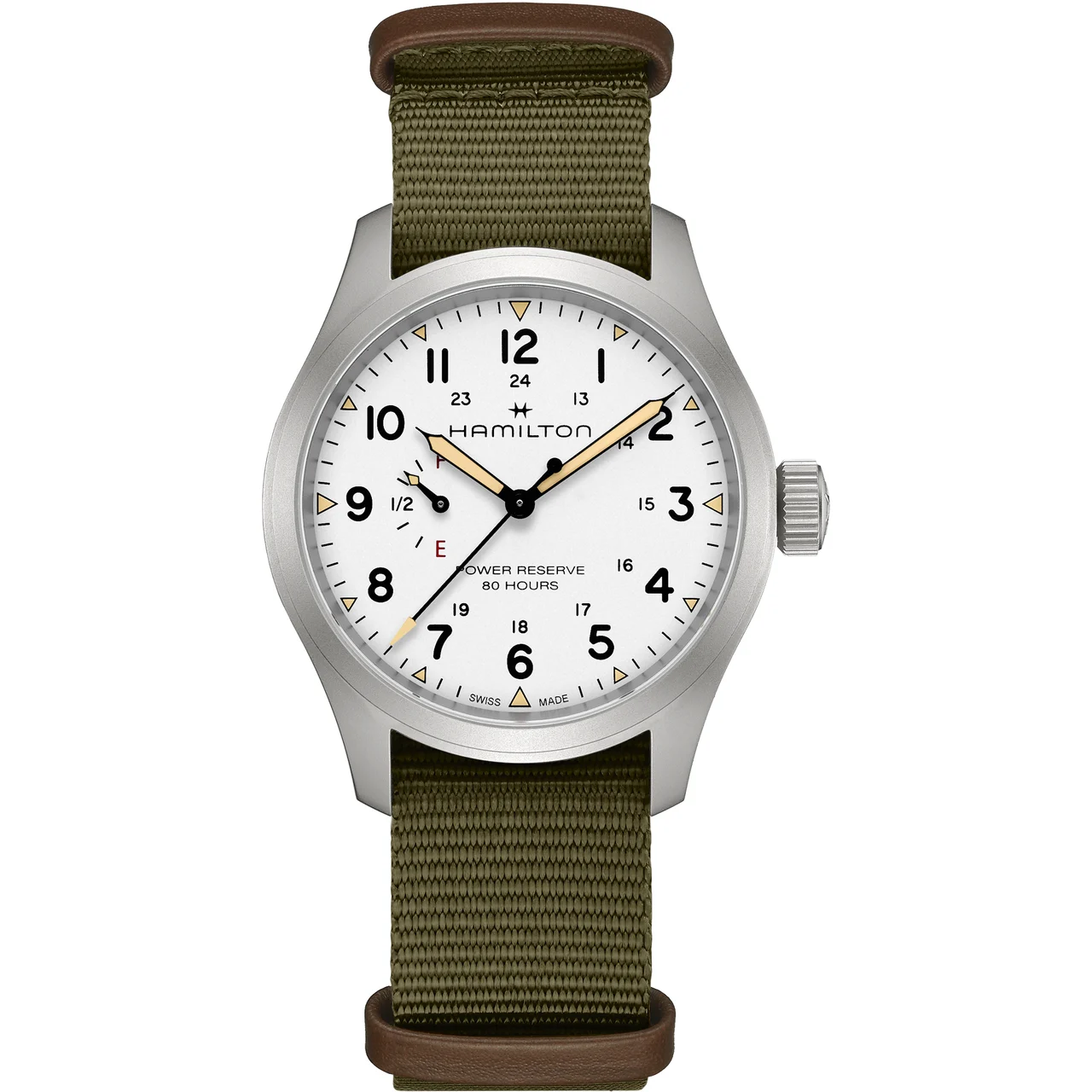 Hamilton Khaki Field Mechanical Power Reserve 40mm H69509910 40 mm kol saati