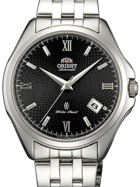 Orient Analyst Automatic Dress Watch with Patterned Black Dial and Sapphire Crystal #ER1U002B kol saati