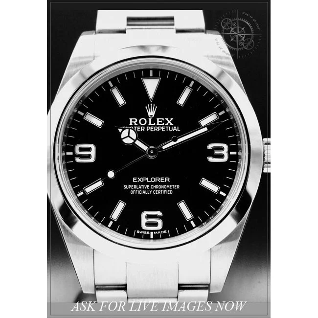 Rolex Explorer Black Arabic Dial 210000080956 39 mm kol saati
