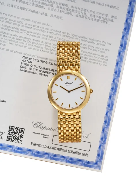 Chopard Ref. S15-3094-YB, integrated bracelet; 18K yellow gold (“ ”) kol saati