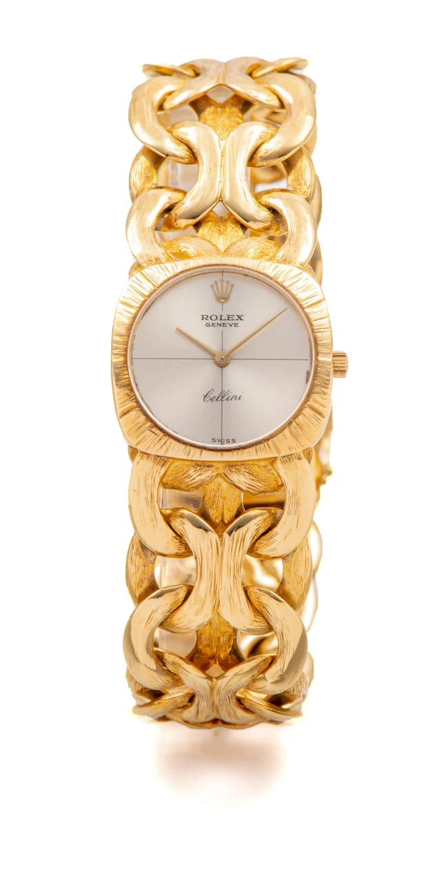 Rolex Ref. 3878, bracelet-watch; “Cellini”; 18K yellow gold kol saati