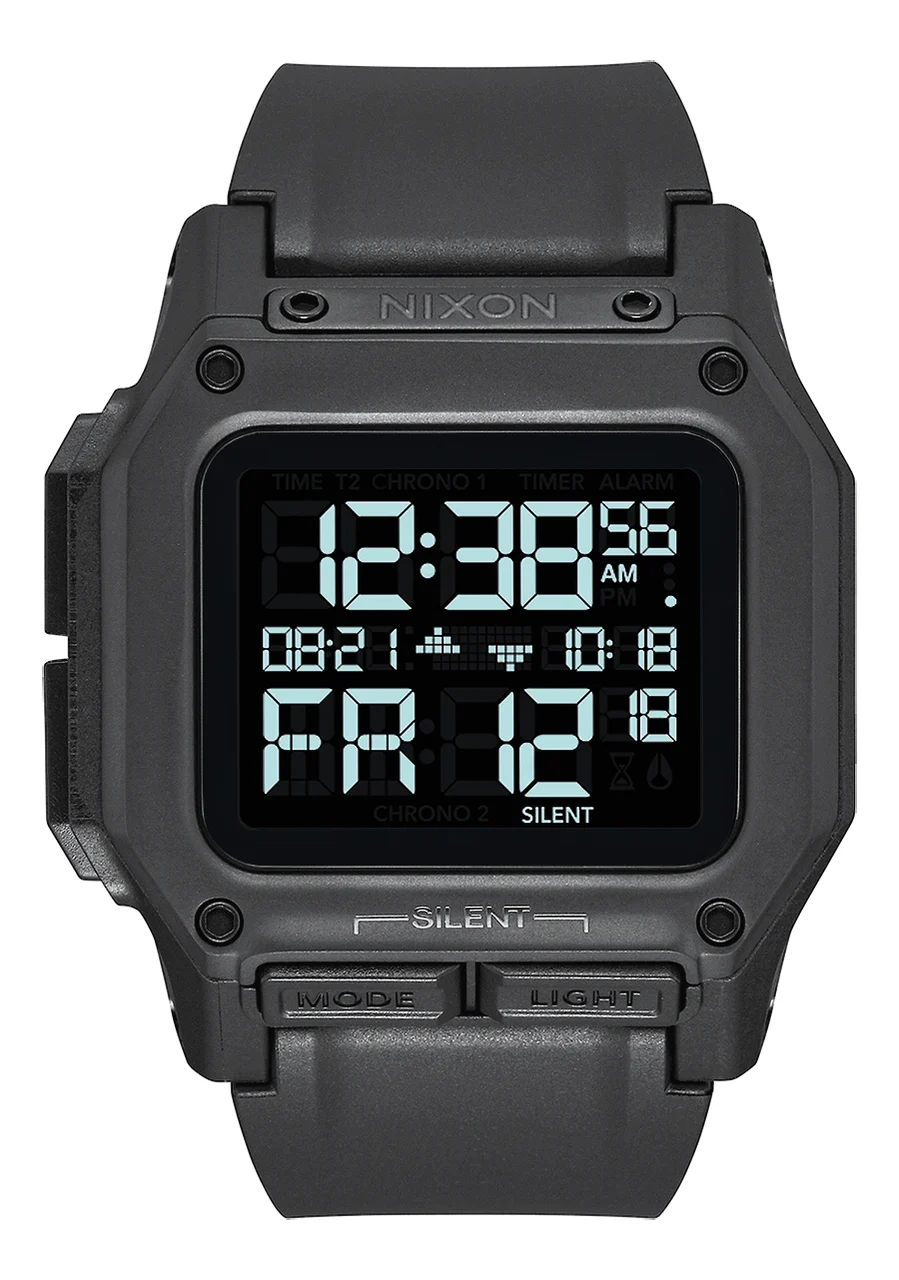 Nixon US Regulus - All Black A1180-001-00 46 mm kol saati