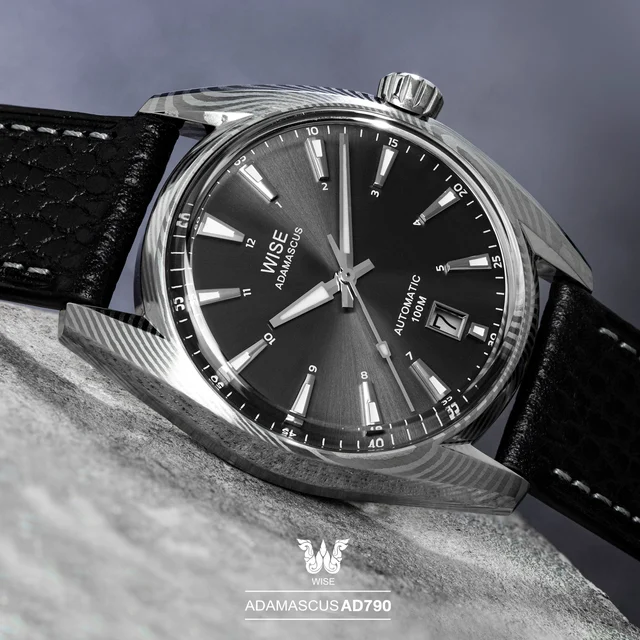 WISE ADAMASCUS AD790 Damascus Stainless steel kol saati