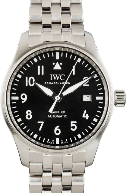 IWC Pilot's Watch Mark XX Ref IW328202 Black Dial kol saati