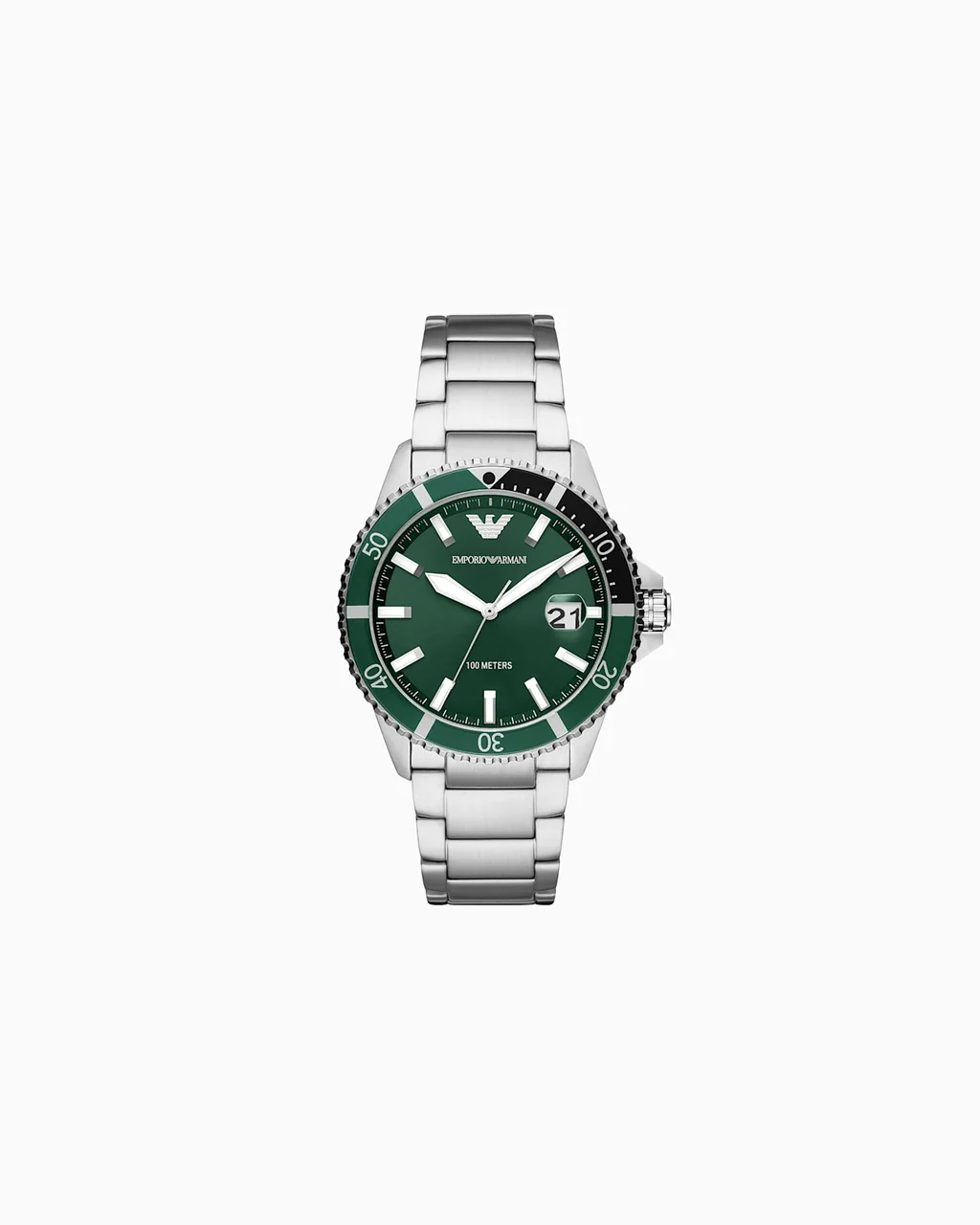 Emporio Armani World Explorer Three-Hand Stainless Steel Watch AR11338 kol saati