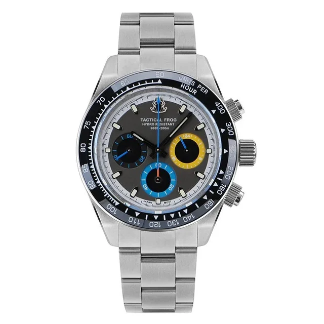 Cronos Watch Store Tactical Frog VS75 Solar Chronograph Watch V2 TF-灰盘彩色-计时表 kol saati