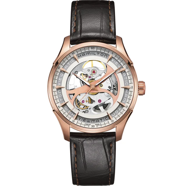 Hamilton Jazzmaster Viewmatic Skeleton Auto H42545551 kol saati