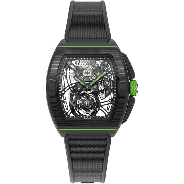 Bianchet Flying Tourbillon Grande Date B 1.618 Carbon Lime CBLFTGD4 kol saati