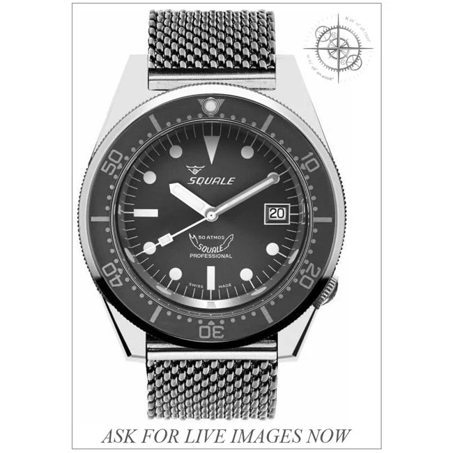 Squale Ocean Blue on Bracelet 210000076012 42 mm kol saati