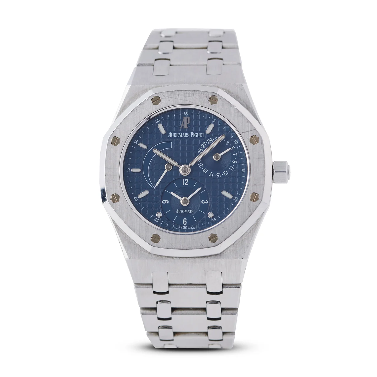 Audemars Piguet AUDEMARS PIGUET REF 25730ST.O.0789ST.06. ROYAL OAK DUAL TIME, BLUE DIAL, STEEL kol saati
