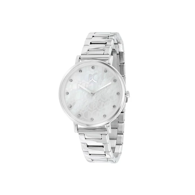 BONNE NOUVELLE WOMENS Bonne Nouvelle Mother of Pearl Look and PC Monogram Dial with Metal