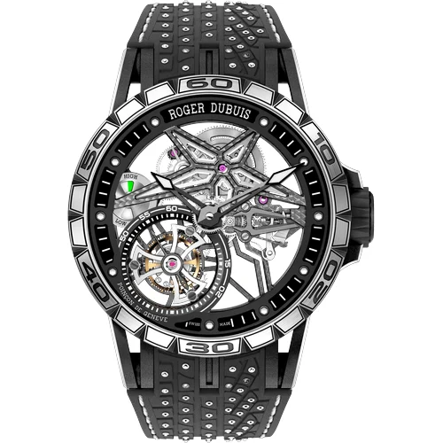 Roger Dubuis Excalibur Spider Pirelli Black DLC Titanium 45mm RDDBEX0753 kol saati