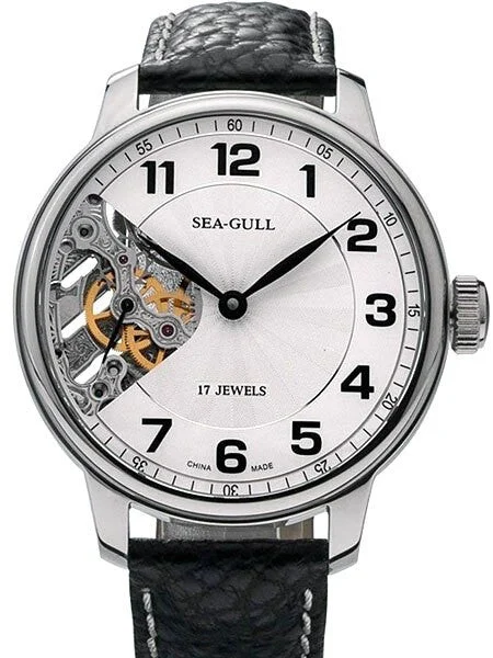 Sea-Gull Semi-Skeleton Hand Winding Mechanical Watch #M222SK kol saati