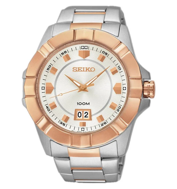 Seiko Lord SUR136 Gold Rose Silver Stainless Steel kol saati
