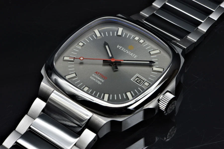 Vesuviate Attivo Steel Gray 39 mm kol saati