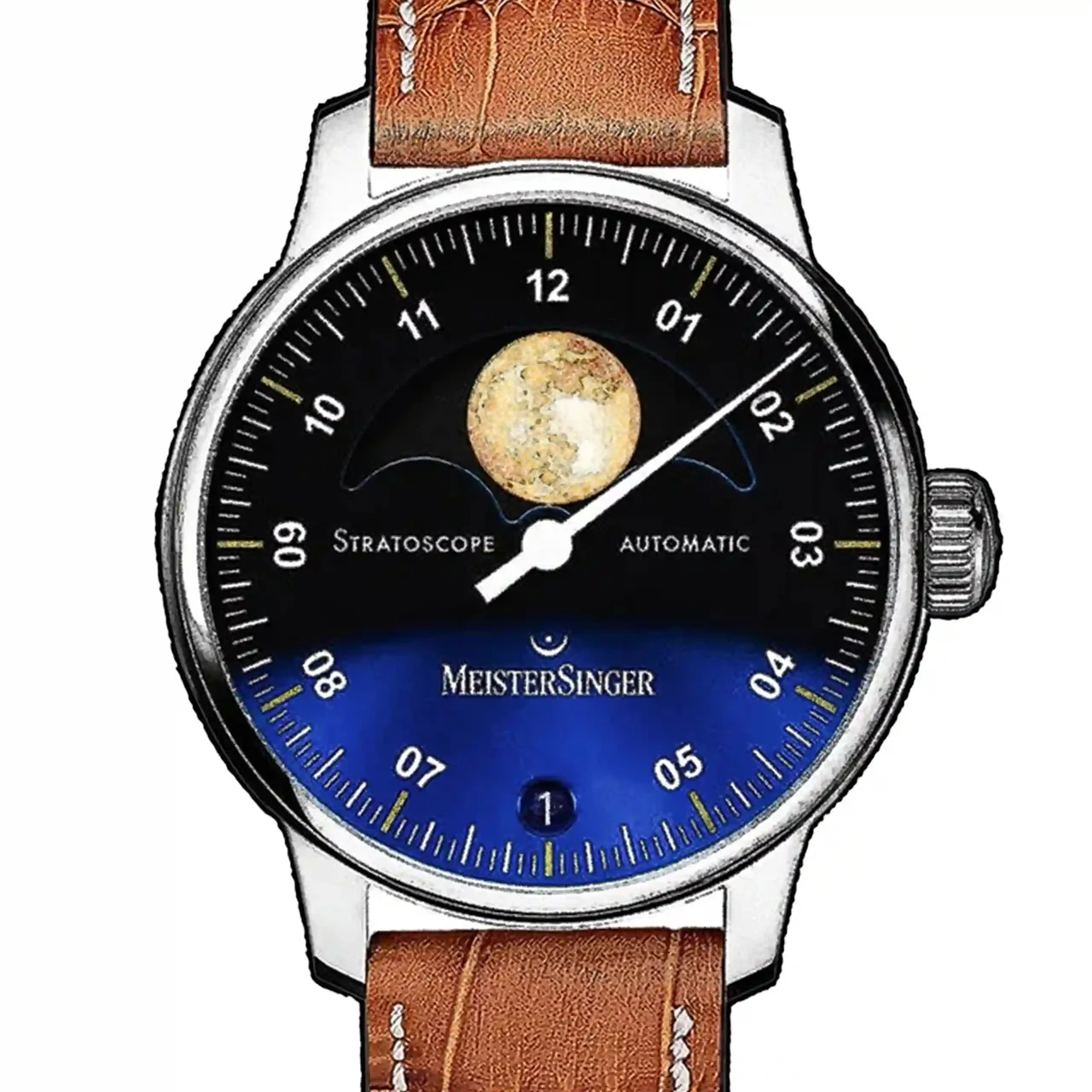 Meistersinger Stratoscope 43180 43 mm kol saati