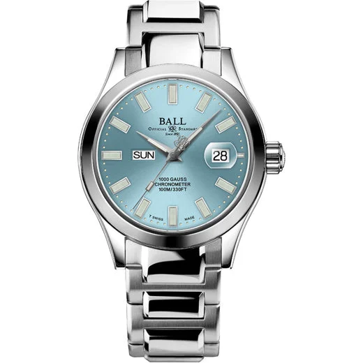 Ball Engineer III Marvelight Chronometer Day-Date Ice Blue Dial NM9036C-S1C-IBE 40 mm kol saati