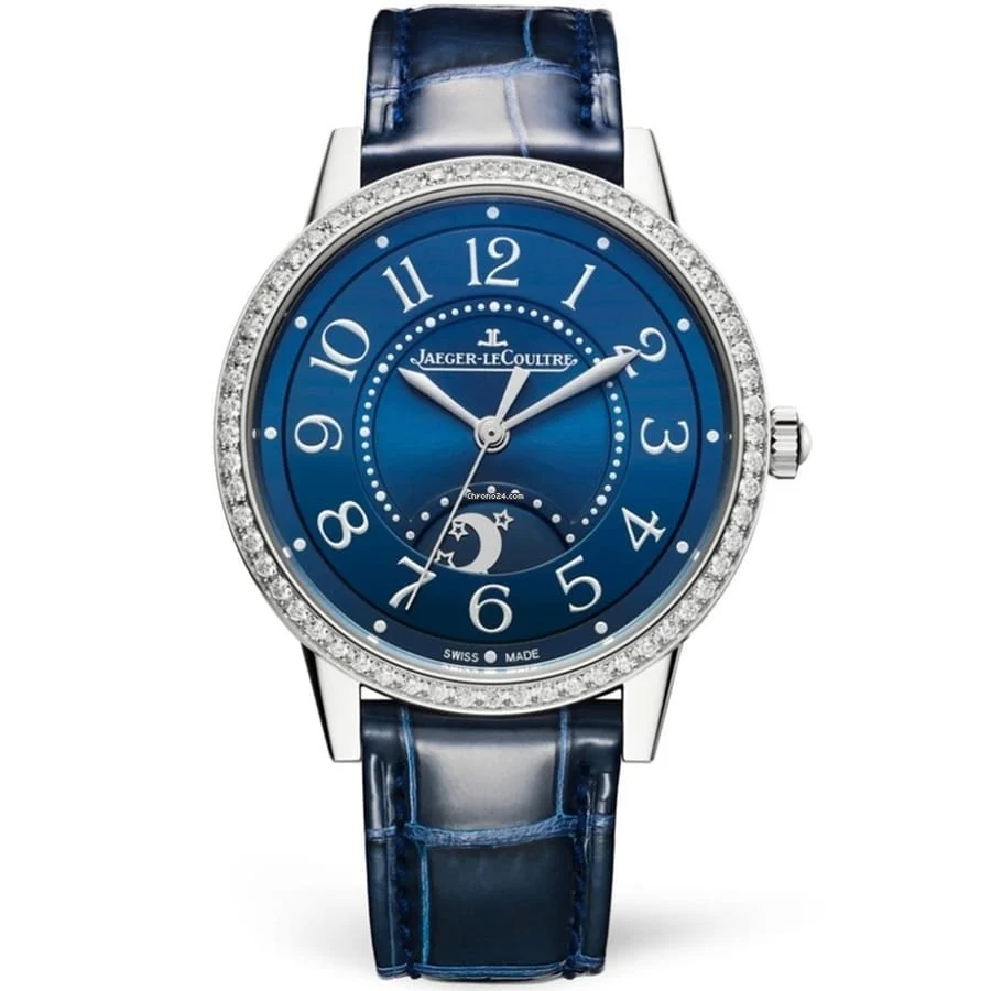 Jaeger-Lecoultre Rendez-Vous 3448480 Diamond Bezel Blue Alli 34 mm kol saati