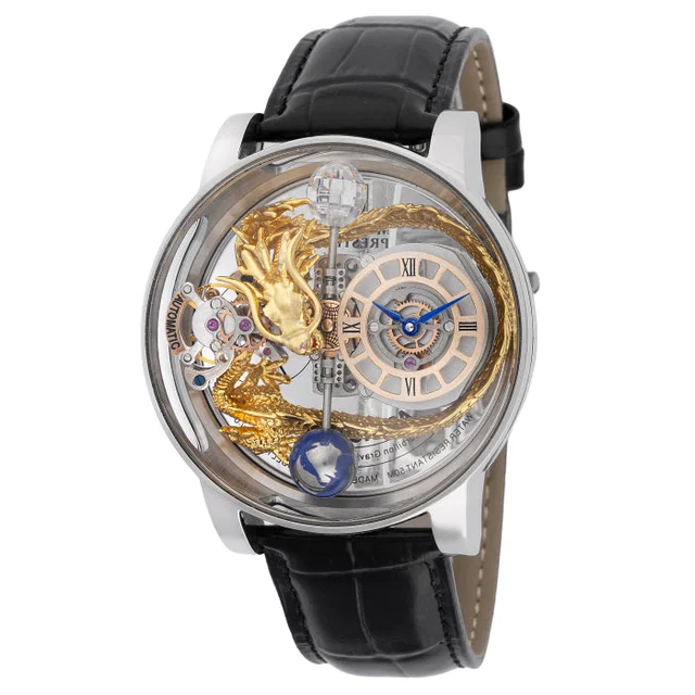 Montres Prestige Invicta X Invicta Quartz Watch w/ Skeleton Dial - 46mm, Black (MPW-0142)