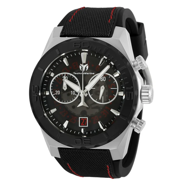 Invicta TechnoMarine Reef Shark Swiss Ronda Z50 Caliber Watch - 48mm, Black (TM-519006) ko