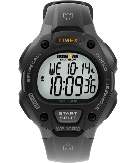 Timex IRONMAN Classic 30 Full-Size Resin Strap Watch T5E901 kol saati