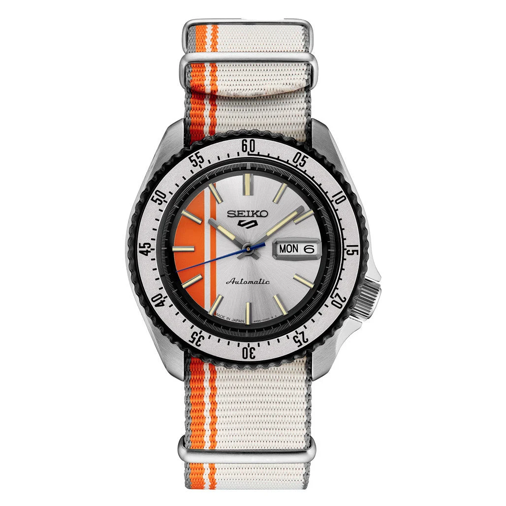 Seiko Sports US Special Edition Automatic Dive Watch with Silver Dial #SRPK73 42.5 mm kol saati