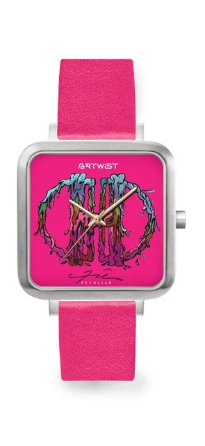 Artwistwatch Artwist X Hatta Dolmat ● Peculiar Pink Fuschia kol saati