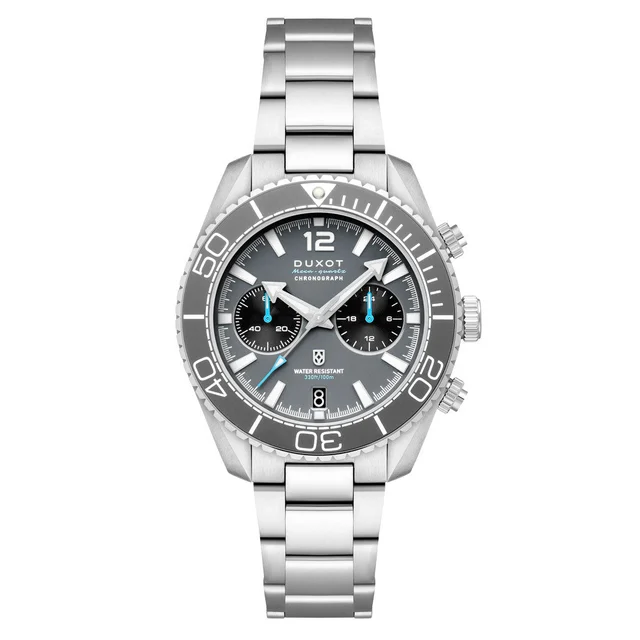 Duxot Tiburon Meca-Quartz Chronograph in Ash Grey #DX-2062-11 kol saati