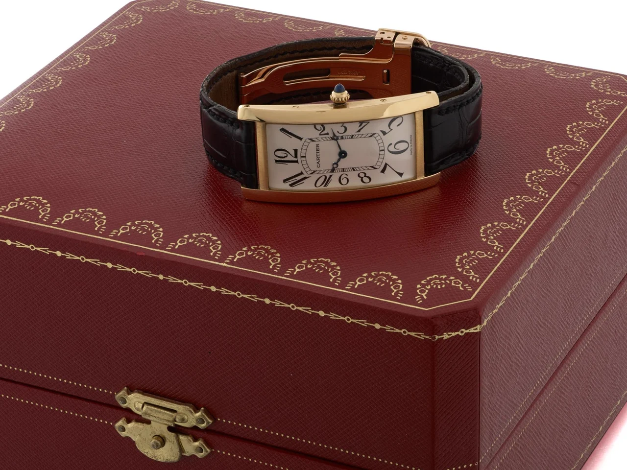 Cartier CARTIER, REF. 2718, TANK CINTREE, MECANIQUE, NO. 087/150, YELLOW GOLD kol saati