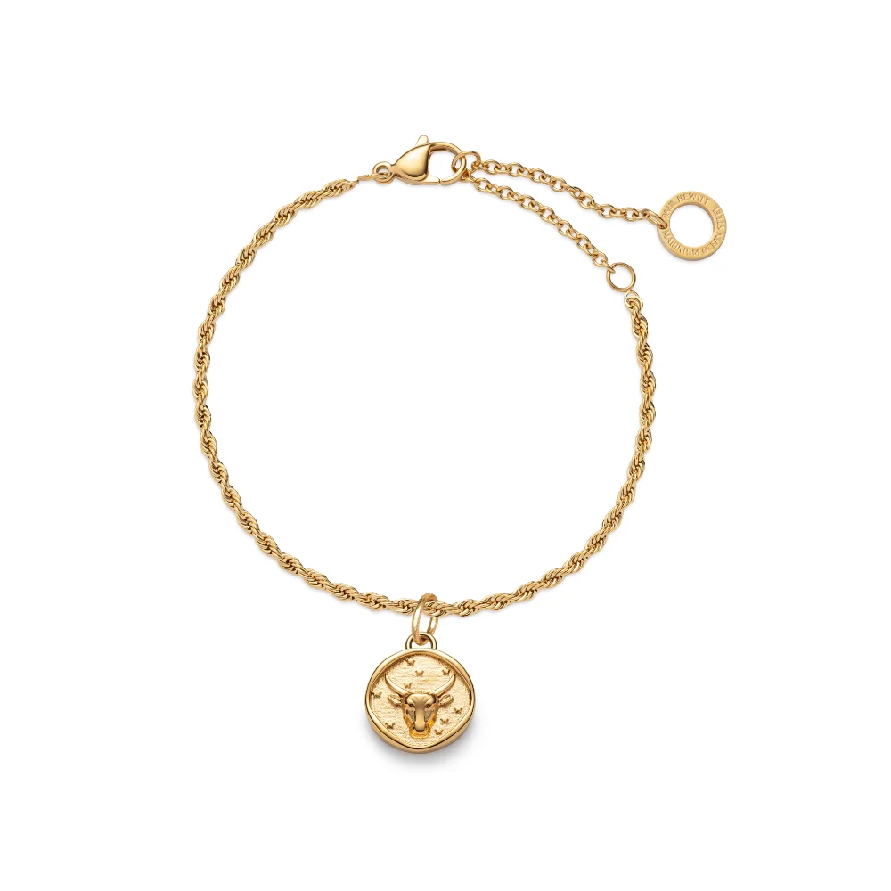 Default Set Taurus Charm und Armkette Gold PH-JE-1423 kol saati