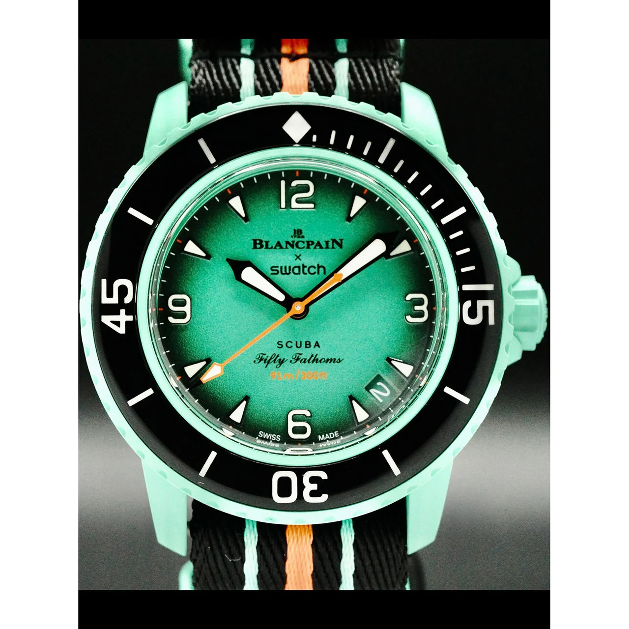Swatch Blancpain Scuba Fifty Fathoms Indian Ocean 210000053975 kol saati