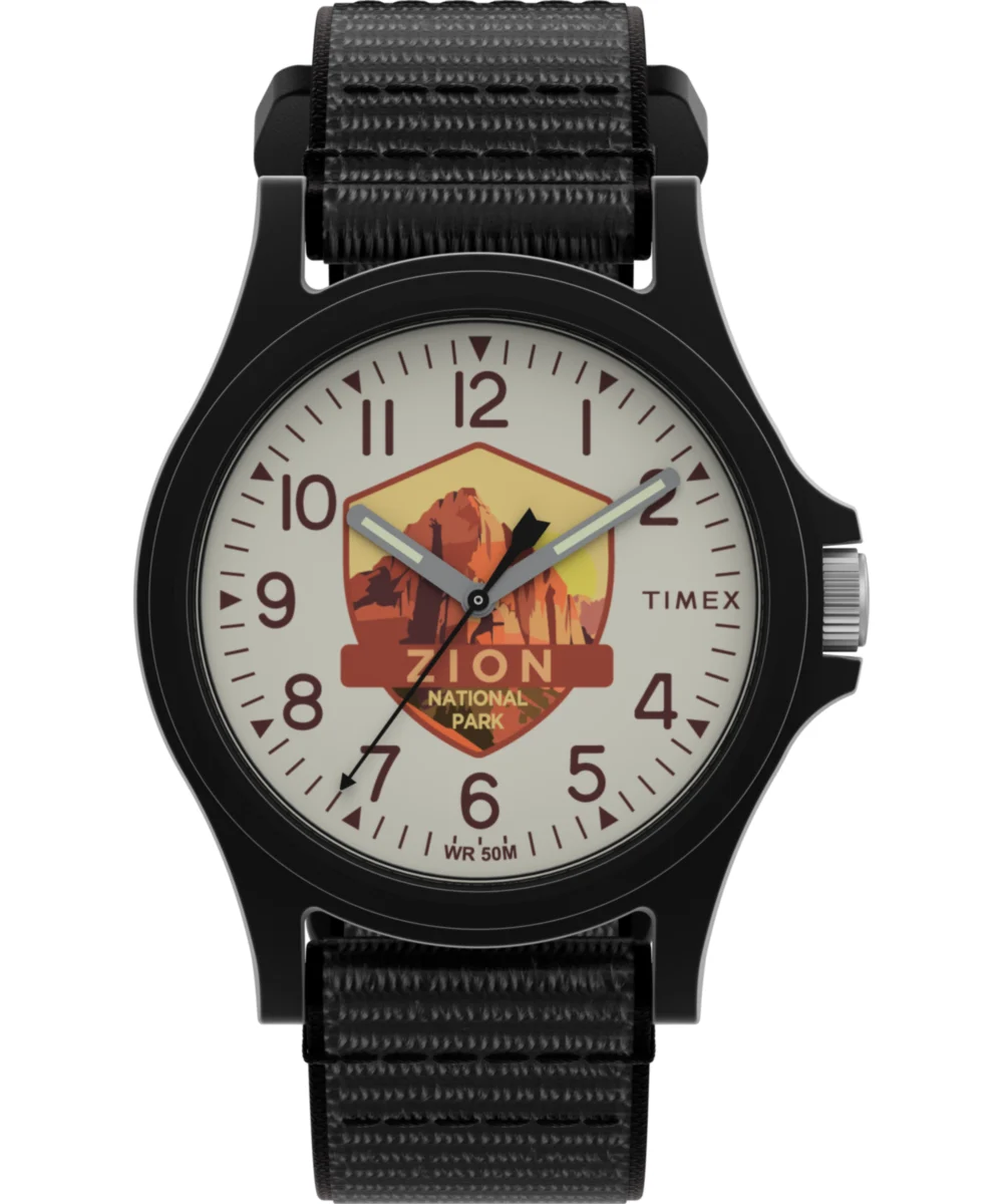 Timex Zion National Park 40mm Fabric Strap Watch TW2Y32500 40 mm kol saati