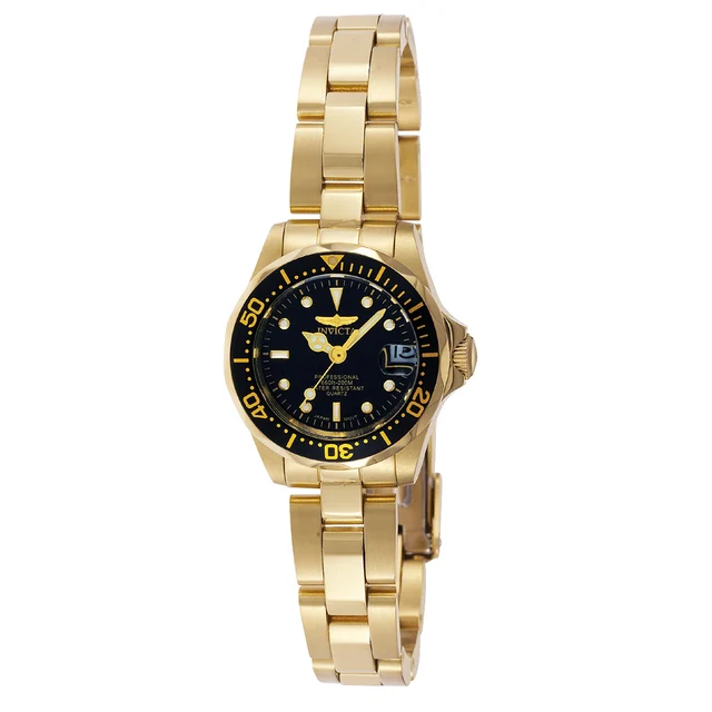 Invicta Pro Diver Auredrift Watch - 24.5mm, Gold (8943) kol saati