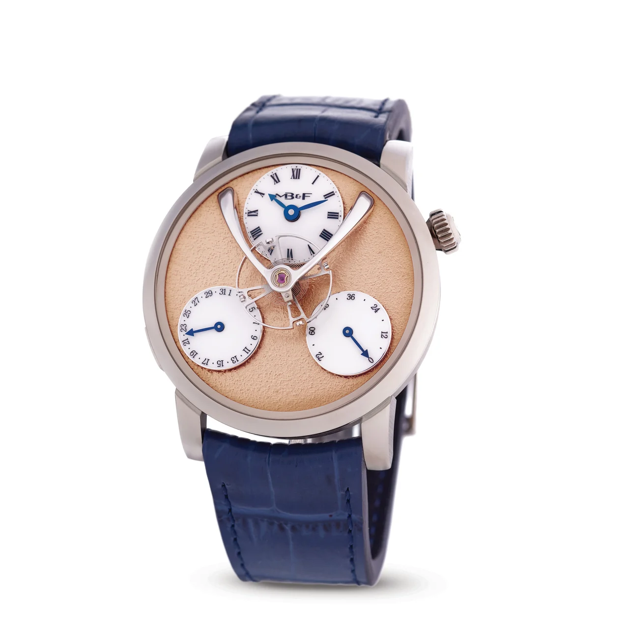 Mb&f REF. LM3-0100-01-011, LEGACY MACHINE SPLIT ESCAPEMENT, LIMITED 17/18, 18K WHITE GOLD kol saati
