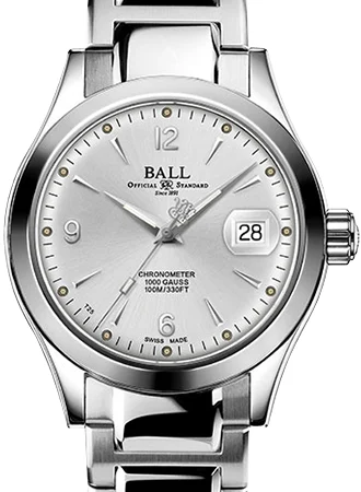 Ball Watch Co. Engineer III Ohio Chronometer Silver Ref. NM9026C-S5CJ-SL - 904L Steel NM9026C-S5CJ-SL/BALL 40 mm kol saati