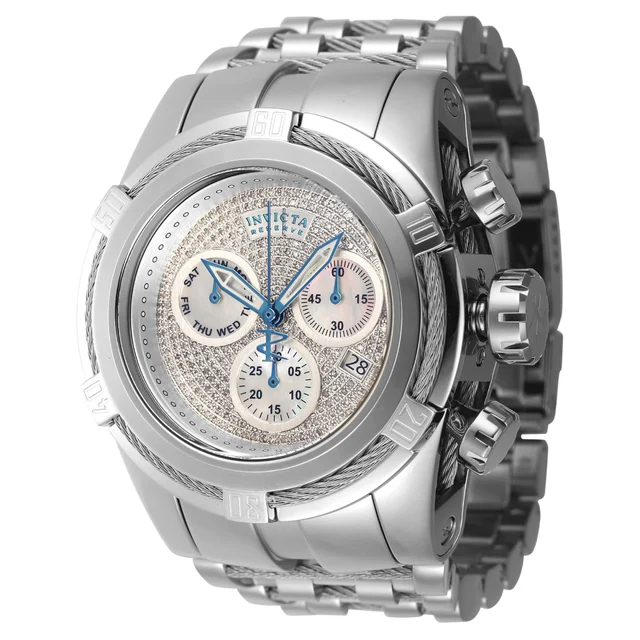 Invicta Reserve Bolt Zeus 1.02 Carat Diamond Swiss Ronda Z60 Caliber Watch w/ Mother of Pe