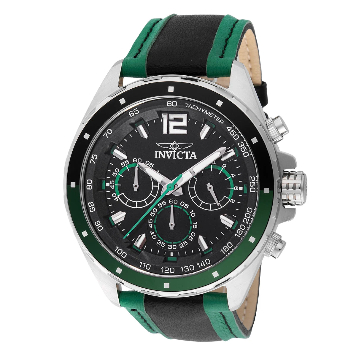 Invicta Open Box Racing Watch - 44mm. Green, Black (AIC-49359) 44 mm kol saati