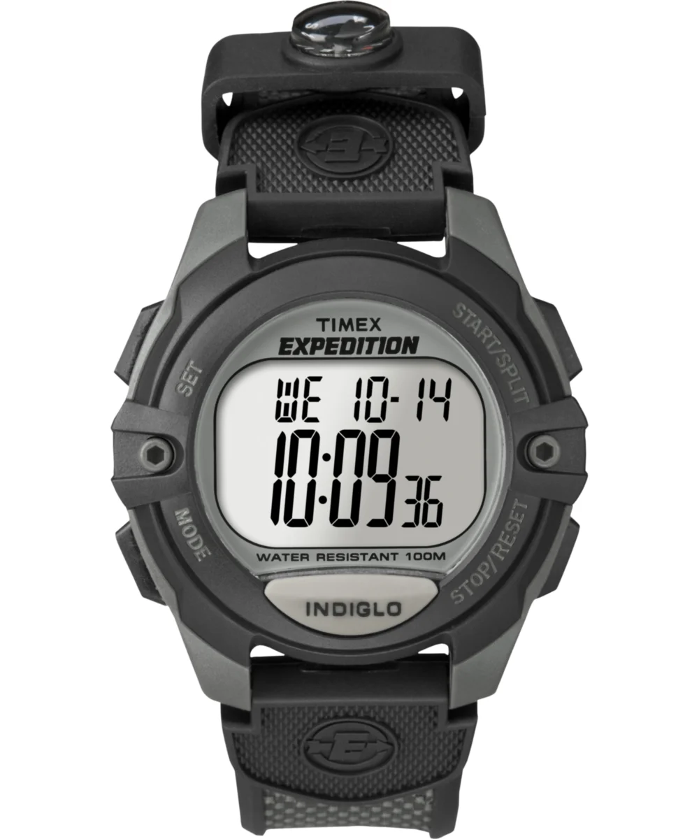 Timex Expedition Chrono Alarm Timer 41mm Resin Strap Watch T40941 41 mm kol saati