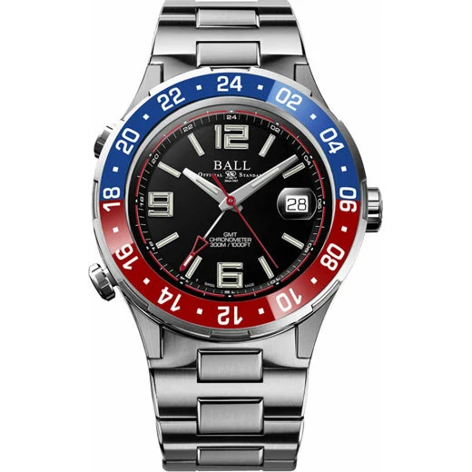 Ball Roadmaster Pilot GMT 40mm DG3038A-S2C-BK 40 mm kol saati