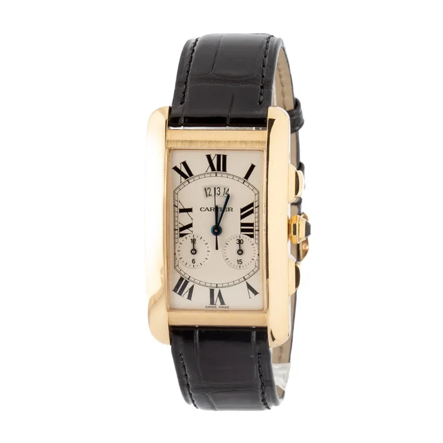 Cartier Tank Americaine W2605856 Yellow Gold kol saati